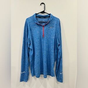 Nike Blue Long Sleeve Shirt with Red Accents